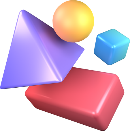 Shape Building Block 3D illustration